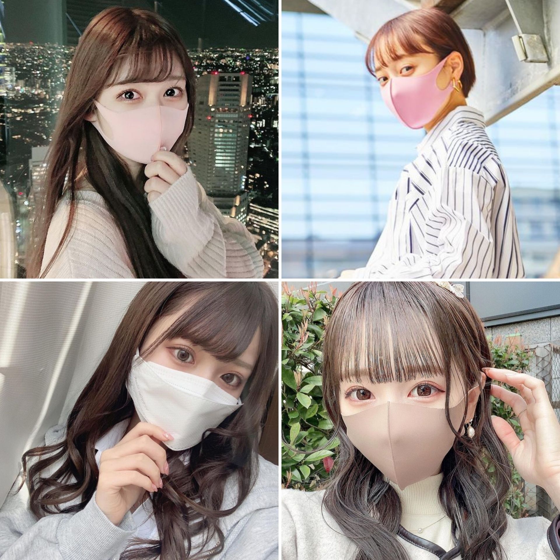 日本最大の 3D立体マスク パープル×レッド 40枚 おすすめ 不織布 韓国 小顔 セット