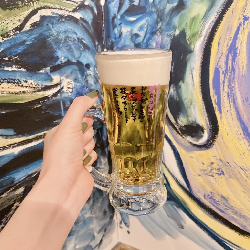 肉汁餃子のダンダダン　新宿東口店　新宿ランチ　お酒　アルコール　ビール