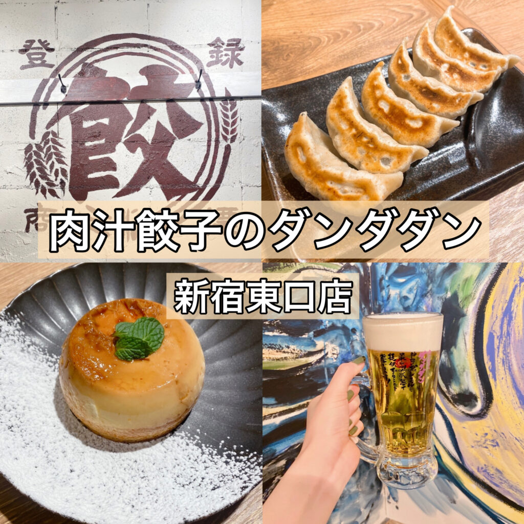 肉汁餃子のダンダダン　新宿東口店　新宿ランチ　ダンプリン　食レポ　美味しい　人気　おすすめ　メニュー