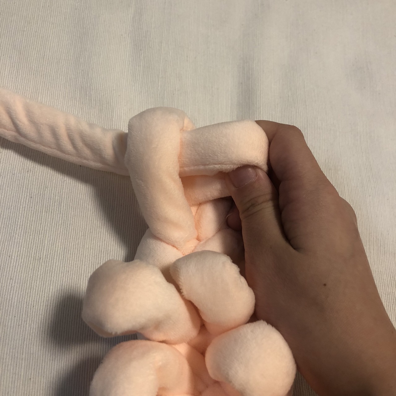 マンドゥバッグ　手作りバッグ　モコモコバッグ　韓国トレンド　チャンキーニット　毛糸　マンドゥバッグ作り方