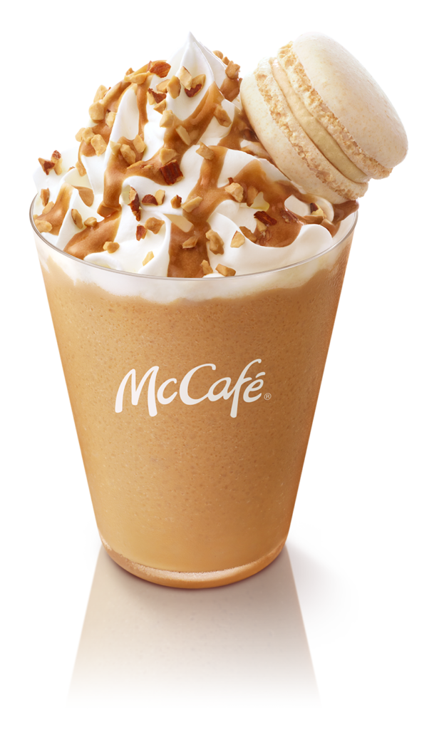 McCafé by Barista®　塩キャラメルバターフラッペ& マカロン バニラ