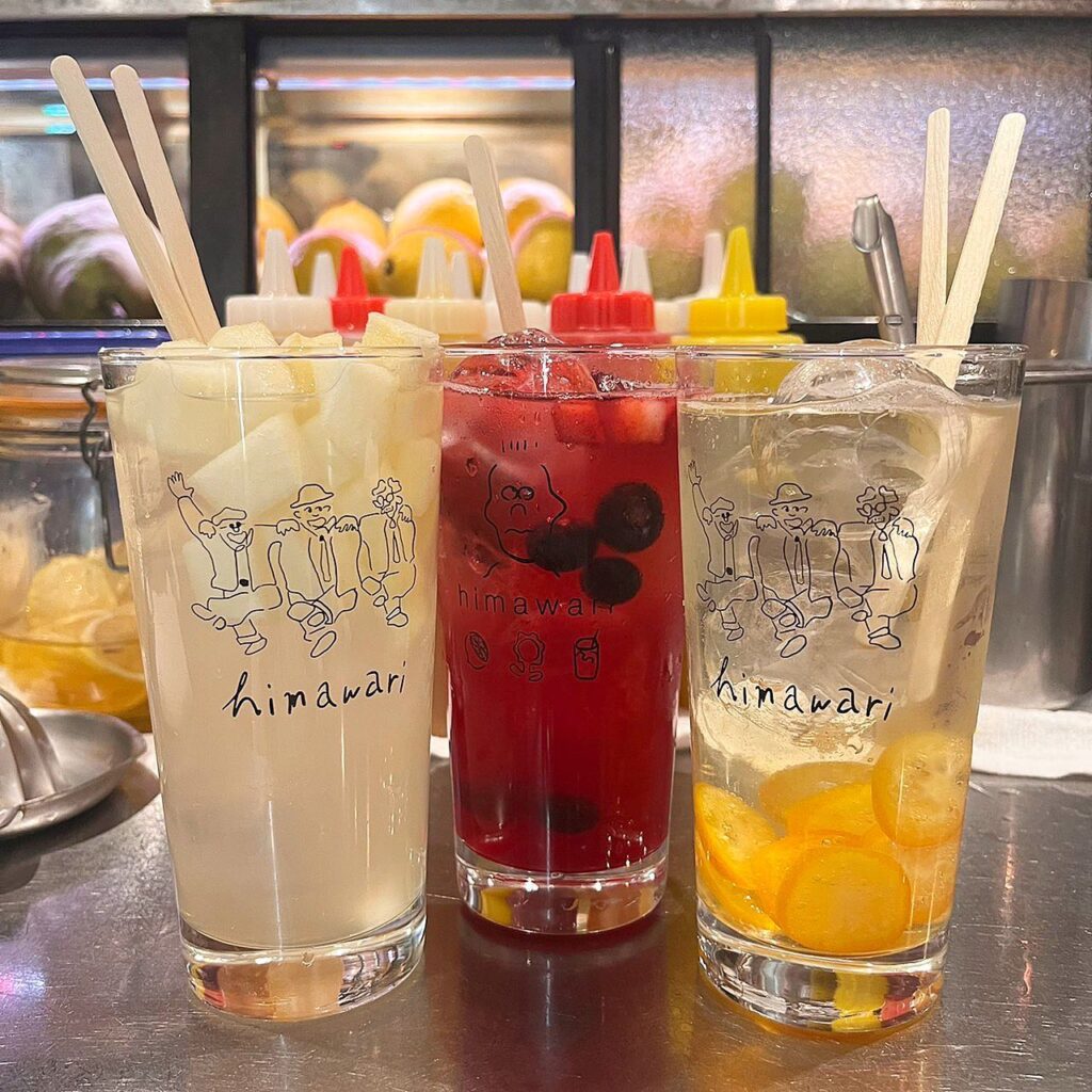 フルーツサワー 居酒屋 東京 おしゃれ 渋谷 新宿 お酒 デート 女子会 エイトマン 宮下パーク ミチナキミチ あわよくばぁー 大衆酒場 ひまわり