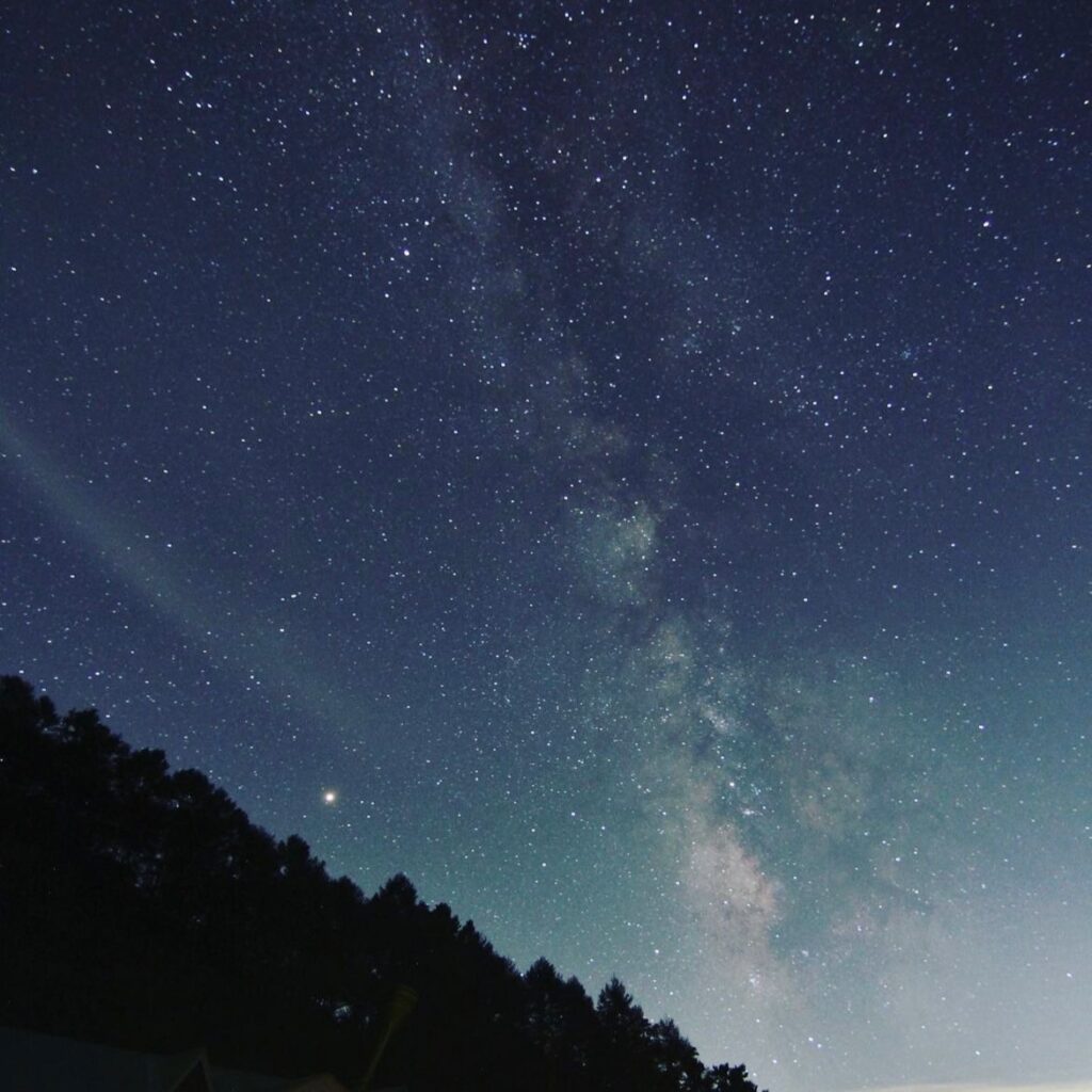 阿智村　昼神温泉　星空