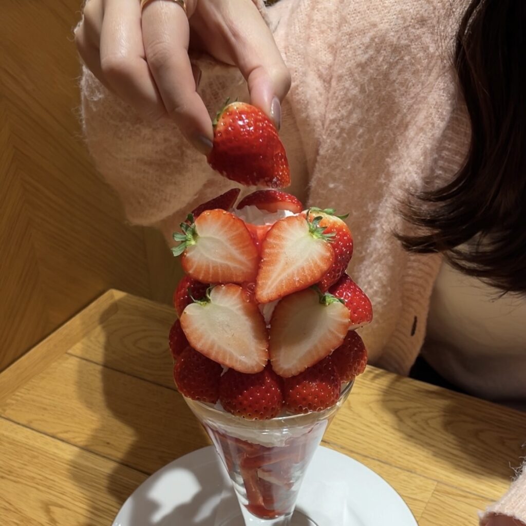 果実園リーベル とちあいかパフェ