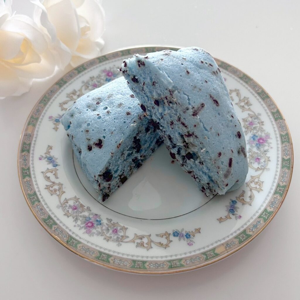 チョコたっぷりチョコミント蒸しケーキ