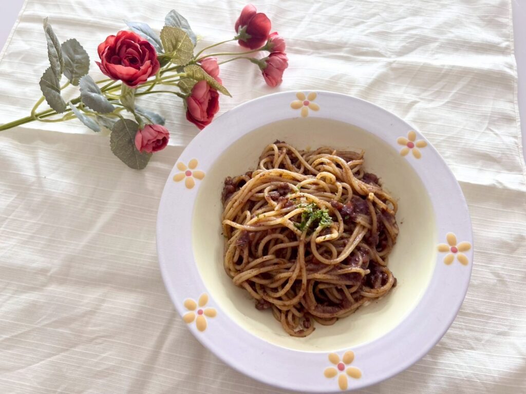 レトルトカレー ドライカレーパスタ