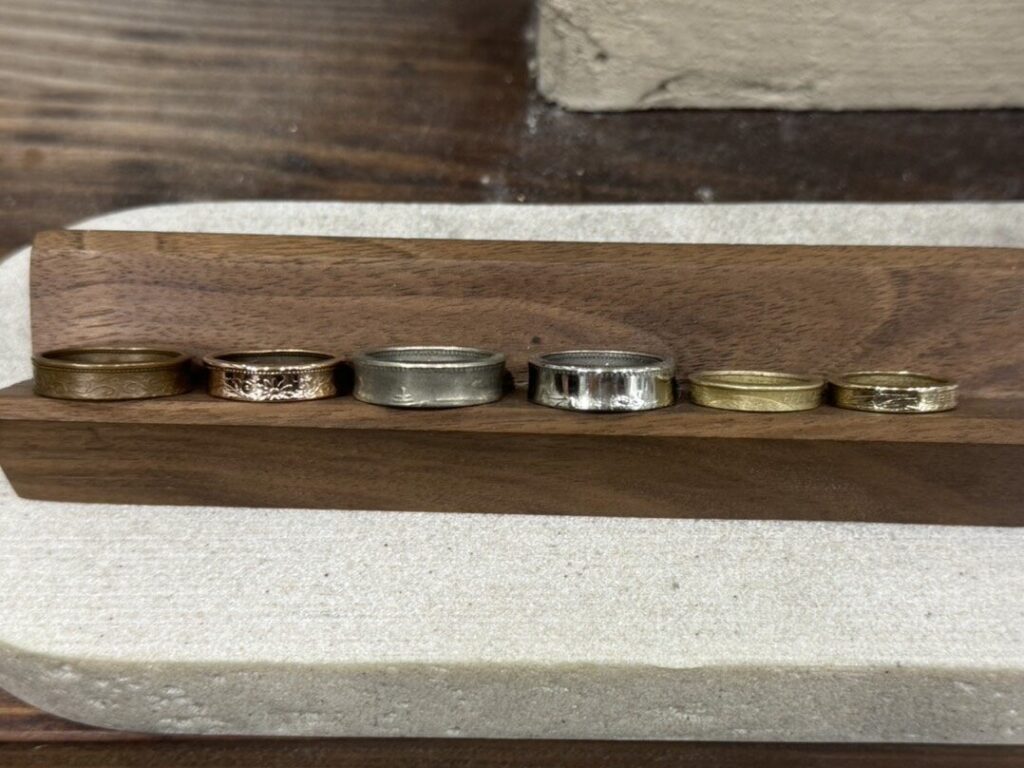 HISEKI ひせき原宿カスタムアクセサリーオーダーメイドコインリング原宿スポットネックレスコインリング硬貨